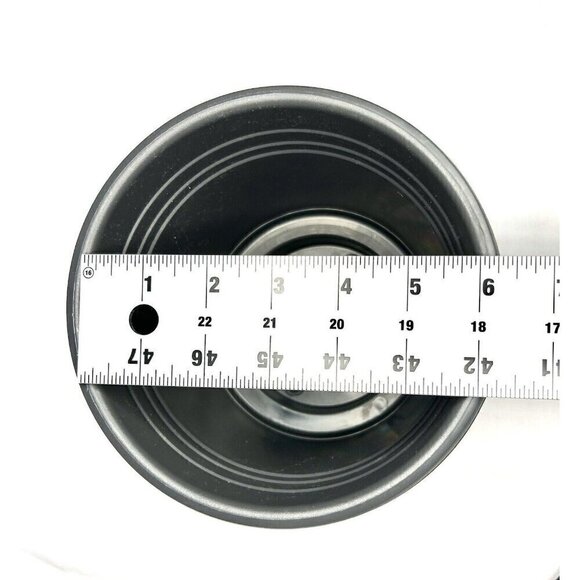 Rugg 6 Inch Polyresin Rolled Rim Round UV Resistant Indoor Outdoor Planter Grey - Picture 9 of 10